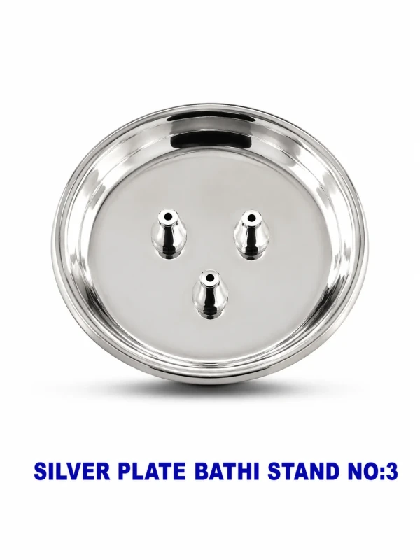 SILVER PLATE BATHI STAND NO:3